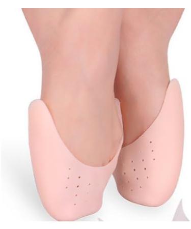 WOIWO 2PCS Soft Silicone Gel Toe Caps Protector for Pointed Ballet Shoes - Nude (1 Pair) | Breathable Hole Design - Buy Online on GoSupps.com