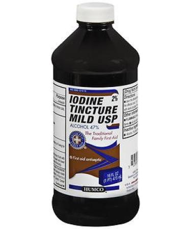 Humco Mild Iodine Tincture USP - 16 oz Pack of 4