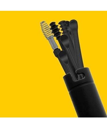 Black Reusable Massage Spiral Earpick Set | Dual-End Ear Wax Removal Tool | Effective Ear Care Solutions - Buy Online on GoSupps.com