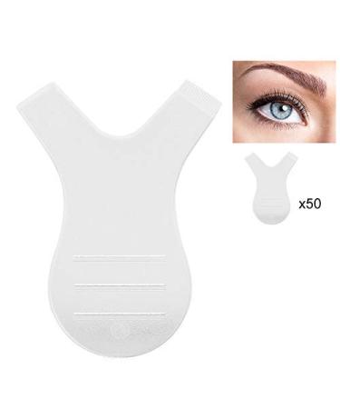 50 Pcs Y Shape Eyelash Brush Set - Silicone Lash Lift Combs for Eyelash Extensions & Beauty Makeup Tools - Buy Online on GoSupps.com