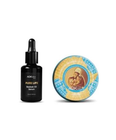 AOKLABS AOKlabs Anti-Stain Reset Pack Baobab Serum + African Gold Stain Cream | Reduces marks and spots soothes shoots evens complexion moisturizes and regenerates | Complete anti-stain and anti-stain