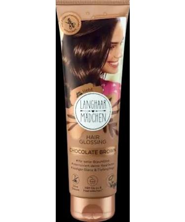 Rossmann Long Hair Girl Hair Glossing treatment Chocolate Brown shiny hair treatment 150 ml