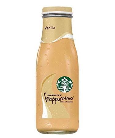 Starbucks Frappuccino, Vanilla, Glass Bottles, 9.5 Fl Oz (15 Count) Vanilla 9.5 Fl Oz (Pack of 15)