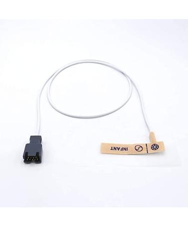 5pcs 9 Pins Compatible Masimo Disposable Infant Spo2 Sensor for Masimo LNCS Inf 1861 Probe Adhesive Tape Sensor 9 Pins 3.2 FT Connector-Pronto-7 Rad-57 Rad-8 Radical-7 Radical-7