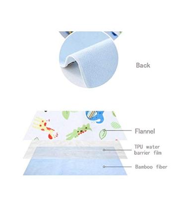 Wrap Pad 4-Pack | Yworld Cotton Bamboo Fiber Waterproof & Breathable Reusable Diaper Liners - 20x28in Light Color Series - Buy Online on GoSupps.com