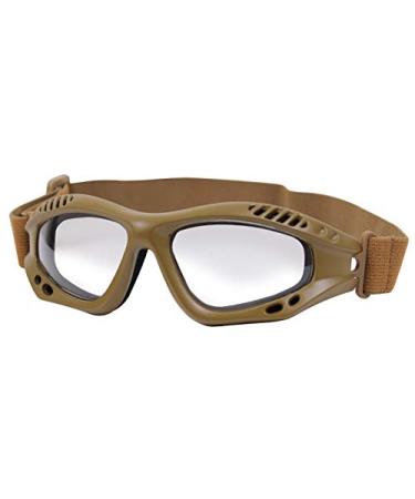 Rothco ANSI Rated Tactical Goggles , Coyote Brown / Clear