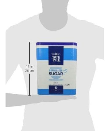 T & L Granulated Sugar Tub 3kg | Tea/Coffee Sweetner | Breakfast Sprinkling | Granulated Sugar | Pure Cane Sugar | Sugar Drum - Buy Online on GoSupps.com