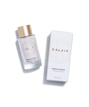 Kalaia Fresh Canvas Exfoliating Powder - Gentle Daily Exfoliator for Face & Neck | Neem Turmeric & Rose Petal Powder | 1 oz - International Shipping Available - Buy Online on GoSupps.com