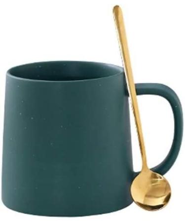 Ceramic Coffee Mug Tea Cup Premium Ceramic Coffee Mug Tea Cup Water Cup Nordic Ceramic Cup Couple Water Cup Large Capacity Mug Personality Simple Household Milk Coffee Cups Set(Color:Green) (Color : R Blu
