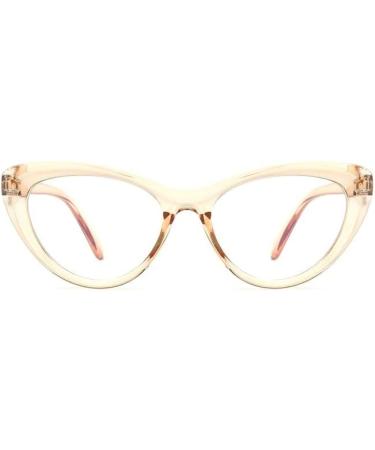 PARWANA Anti Eye Strain Cat-Eye Computer Readers | Oversized Blue Light Blocking Glasses +250 Brown - HD Eyewear for Comfortable Viewing - Buy Online on GoSupps.com