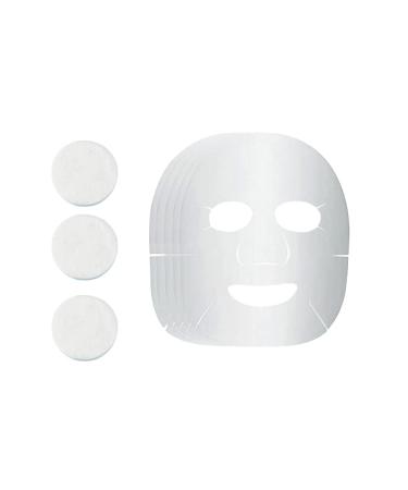 Lot de 100 masques faciaux compress s jetables en papier pour soins de la peau Masque sec en papier pour la maison et les voyages