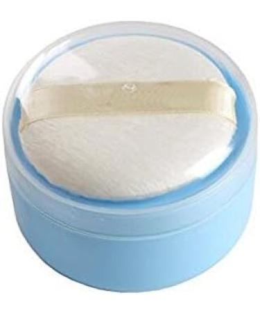 3.5'' Powder Puff Kit Container Dispenser Case | Portable Makeup Cosmetic Jar | Blue - Home & Travel - Buy Online on GoSupps.com