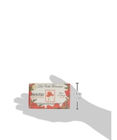 Nesti Dante Dei Colli Fiorentini Red Poppy Soap 250g - Luxurious Italian Soap for Sensitive Skin - International Shipping Available - Buy Online on GoSupps.com