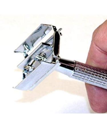 Old-Fashioned Double Edge Razor with 12 Stainless Blades for the Ultimate Shaving Experience - Buy Online on GoSupps.com