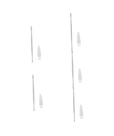Lurrose 5pcs Spiral Ear Spoon Cleaning Tools Ear Cleaners Kit De Limpieza De Oidos Earwax Removal Tools Ear Cleaning Brush Ear Cleaning Kit Compact Earwax Tool Ear Supplies Earwax Remover Silverx5pcs 13X0.5CMx5pcs