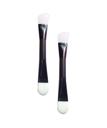 Minkissy skin care tool facial tools 2PCs 2-k Face with synthetic hair face silicone brush facial brushes skin care tools