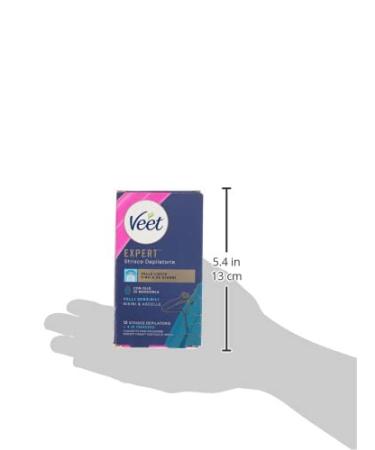 Veet Expert Strips for Sensitive Skin - 16 Wax Strips for Armpits & Bikini Area (12+4 Free) - Perfect Hair Removal Solution - Buy Online on GoSupps.com