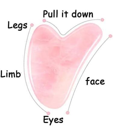 Natural Gua Sha Crystal Stone Roller & Face Roller Set | Reduce Puffiness & Redness | Perfect Self-Care Gift for Men & Women | International Shipping Available - Buy Online on GoSupps.com