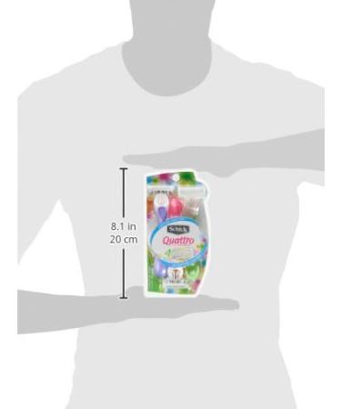 Schick Quattro Women Disposable Razors, Size S - 3ct - Buy Online on GoSupps.com