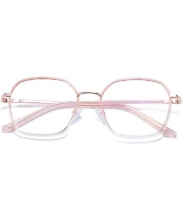 Shop Anti Eyestrain Blue Light Blocking Readers - Pink +0.00 Sturdy Reading Glasses for Comfort - Buy Online on GoSupps.com