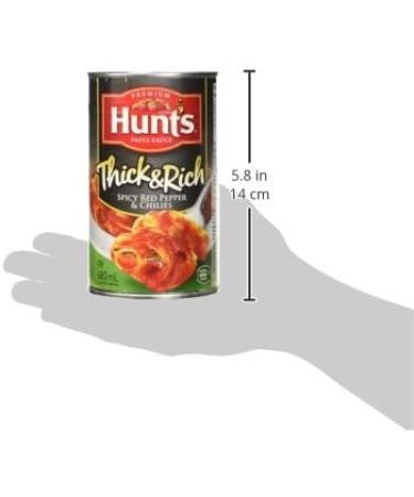 Hunt's Thick & Rich Pasta Sauce with Spicy Red Pepper & Chilies 680 ml Pack of 12 Spicy Red Pepper Chilies - Buy Online on GoSupps.com