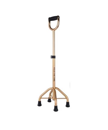 Cane for The Elderly with A Four-Legged Stick for Crutches Smooth Sailing Gold