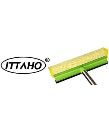 All Purpose Window Squeegee with 58 inch Long Handle, 2 Microfiber Pad –  ITTAHO