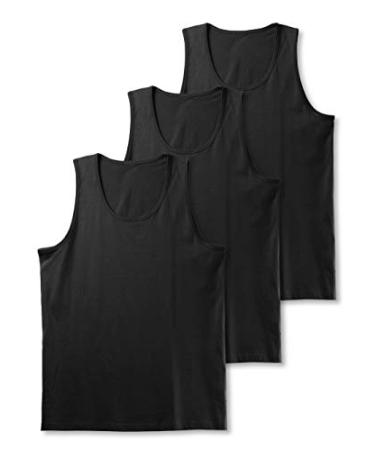 Hat and Beyond Mens Tank Top Basic Athletic Workout Beach Jersey Shirts XX-Large 3pack Black