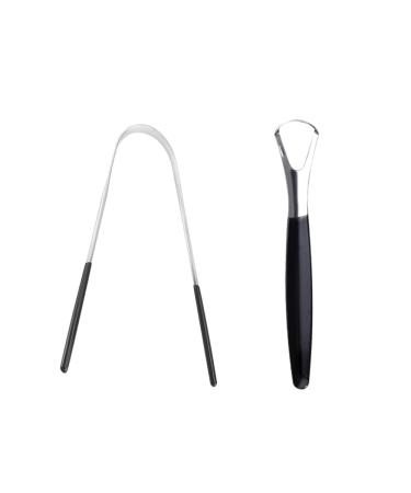Tongue Scraper Stainless Steel Tongue Cleaner Set Fresh Breath Care Scraper Great for Oral Care