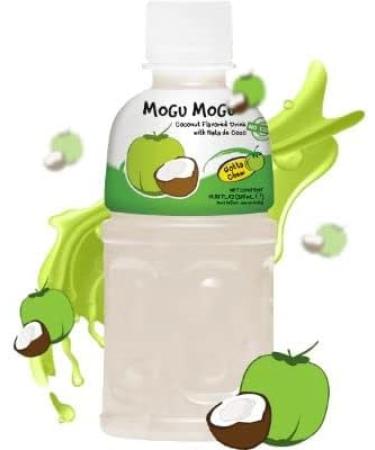 Mogu Mogu Coconut Flavoured Drink with NATA de Coco (Gotta Chew) | On the Go Drink | Jelly Texture | Refreshing Taste | No Added Preservatives and Colours | 320ml x 24 Bottles - Buy Online on GoSupps.com