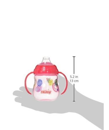 Nuby Designer Series No-Spill Clik-It Grip n' Sip Cup 9oz - Soft Flex Spout - Colors May Vary - Buy Online on GoSupps.com