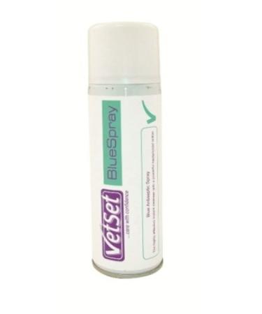 VetSet Blue Spray Veterinary Antiseptic Instant Wound Cleanser x Size: 250 Ml