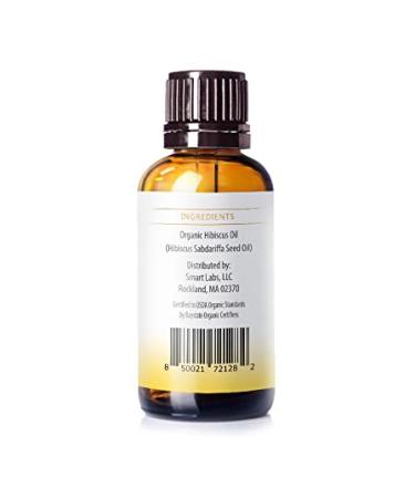 Nuvia Organics Hibiscus Oil - USDA Certified, Unrefined Virgin, Cold Pressed - 1oz - Buy Online on GoSupps.com