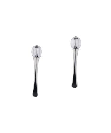 FRCOLOR 2pcs Eye Cream Massage Stick Eye Cream Applicator Roller Eye Depuffer Eye Roller Massager Under Eye Applicator Facial Massager Roller Face Massager Beauty Spatula Zinc Alloy