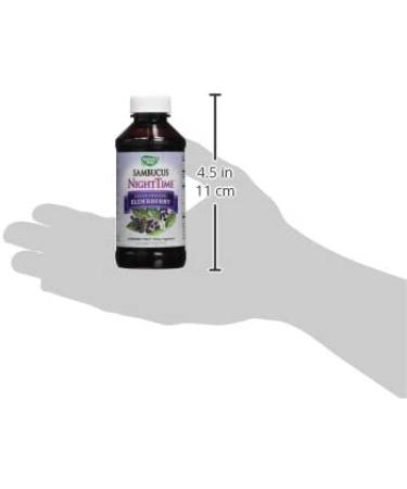 Nature's Way Sambucus NightTime Elderberry Syrup with Melatonin & Herbs - 4 fl. oz. for Restful Sleep - Buy Online on GoSupps.com