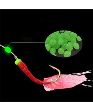 Glow Fishing Bead Rubber Bait Eggs 4x6mm - 200pcs | Luminous Line Ball Stopper for Trout & Salmon Fishing - Buy Online on GoSupps.com