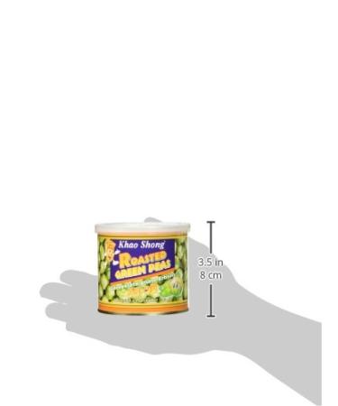 Khao Shong Roasted Green Peas with Wasabi - Crispy Low-Fat Snack 140g Can | Medium Sharpness Perfect Nut Alternative - Buy Online on GoSupps.com