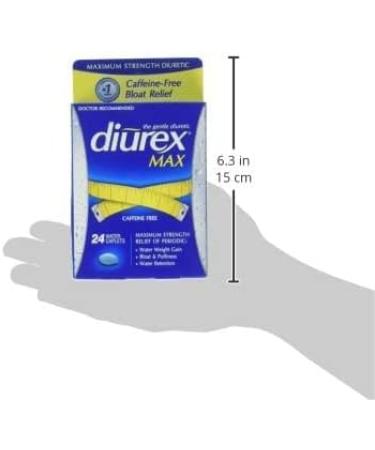 Diurex Max Water Caplets Caffeine Free - 24 Caplets (Pack of 3) | Buy Now - Buy Online on GoSupps.com