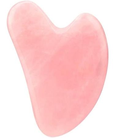 Bianmtsw Balance Rose Quartz Gua Sha Board - Acupuncture Massage Stone for Relaxation & Health Care 80mm - Buy Online on GoSupps.com