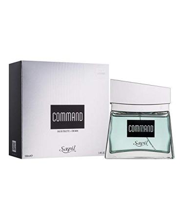 Command for Men EDT - 100 ML (3.4 oz)| Fragrance Features Top Notes of Citrus and Base Notes of Amber Wood| Long Lasting Scent| by Sapil