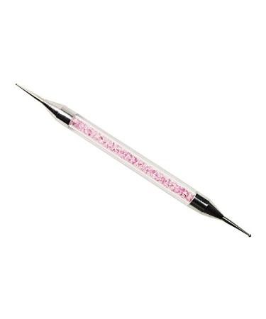 KM-Nails Designer Diamond Swirl in pink with sparkling stones