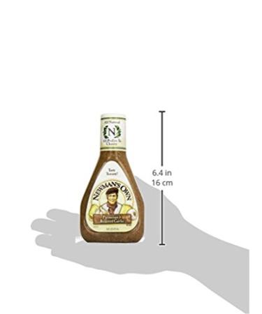 Newman's Own Parmesan & Roasted Garlic Salad Dressing - 16 oz - Buy Online on GoSupps.com