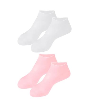 Beaupretty 2 Pairs Exfoliating Moisturizing Socks Calcetines Para Mujer Cracked Heel Socks Features Socks for Women Non Socks Toe Spa Masks Pedicure Lotion Spa Socks Girl Sebs Foot Mask Care