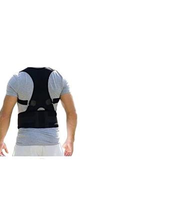 Posture Key Support Corrector Magnetic Therapy Back Straight Shoulder Strap Belt Proper Adjustable Male & Female (Color : Black Size : XXL 90-100cm) vision Black XXL 90-100cm - Buy Online on GoSupps.com