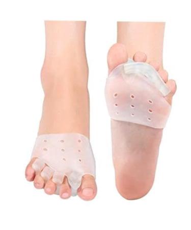 Bunion Corrector Sleeve with Forefoot Cushion Pad for Hallux Valgus Relief & Toe Alignment - Soft Lightweight Foot Sleeves for Men & Women