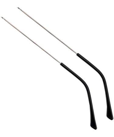 EPASHA Temple Eyeglasses Replacement Temple Arm Frame Eyeglass Arm Leg 1 Pair Vintage Eyeglasses Replacement Temple Eyeglasses Metal Frame Arms Silver