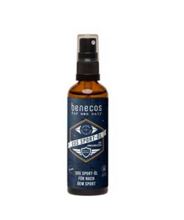 benecos for men only natural cosmetics SOS Sport Oil Arnica macerate vegan dermatologically tested 1