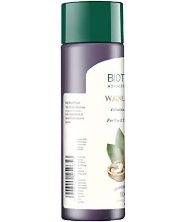 Biotique Bio Walnut Bark Volumizing Shampoo - 120 ml | Natural Shampoo for Fine & Thinning Hair | Healthy Silky Shiny Hair with Musk Root & Soap Nut Extract - Buy Online on GoSupps.com