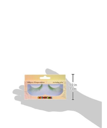 Buy Eulenspiegel 001004 Witch Green Artificial Eyelashes & Special Glue - Perfect for Carnival Halloween & Theme Parties - Buy Online on GoSupps.com