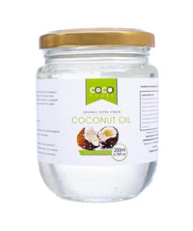 Organic Extra Virgin Coconut Oil Unrefined Gluten- Free Unrefined Cold Pressed USDA Organic (200 ml)